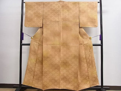 平和屋着物■付下げ　青海波花地紋　暈し染め　逸品　CAAD9514ze