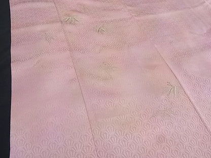 平和屋着物■付下げ　総刺繍　草葉文　暈し染め　逸品　BAAE6610mz