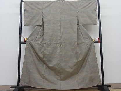平和屋着物■上質な紬　樹林文　逸品　BAAE6661mz