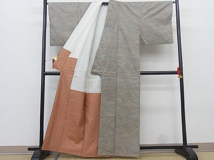 平和屋着物■上質な紬　樹林文　逸品　BAAE6661mz