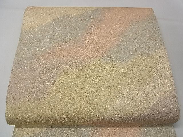 平和屋着物◎全通柄袋帯 砂子綴れ 霞文 金糸 逸品 CAAD6996yk