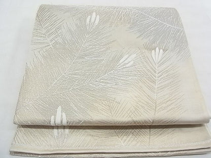 平和屋着物◎六通柄袋帯 唐織 若松葉 金銀糸 逸品 BAAE3103jm