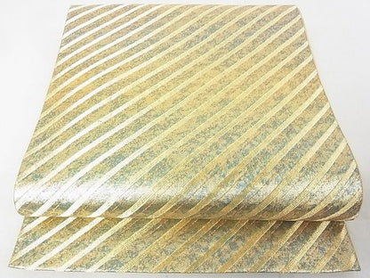 平和屋着物◎佐賀錦 六通柄袋帯 斜島 引箔 金糸 逸品 DAAD4223we