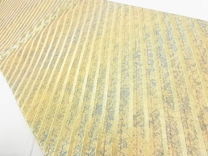 平和屋着物◎佐賀錦 六通柄袋帯 斜島 引箔 金糸 逸品 DAAD4223we