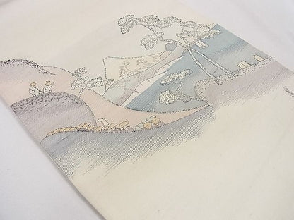 平和屋着物◎太鼓柄袋帯 裏海道五捨三次 逸品 CAAD8774ou