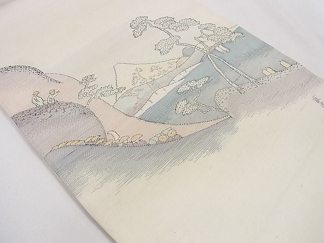 平和屋着物◎太鼓柄袋帯 裏海道五捨三次 逸品 CAAD8774ou