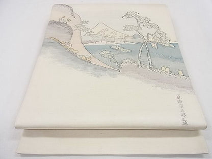 平和屋着物◎太鼓柄袋帯 裏海道五捨三次 逸品 CAAD8774ou