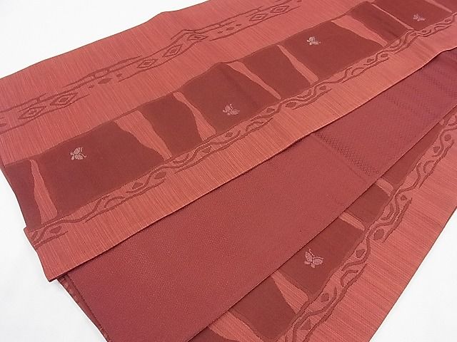 平和屋着物◎六通柄袋帯 明日香絣 吉祥舞蝶文 逸品 CAAD8805ou