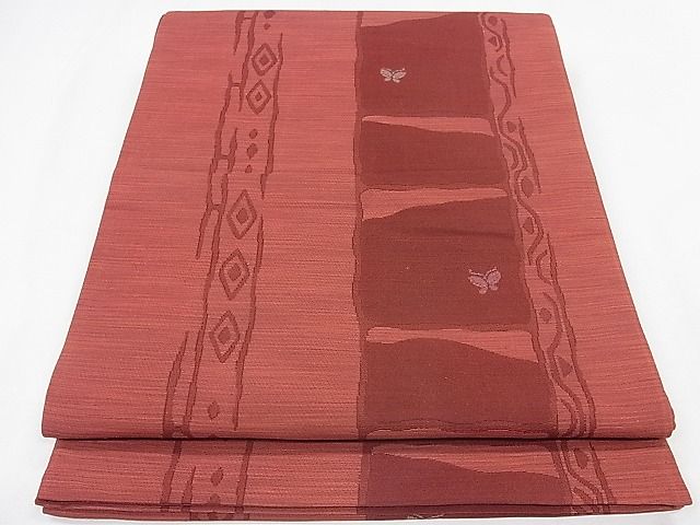 平和屋着物◎六通柄袋帯 明日香絣 吉祥舞蝶文 逸品 CAAD8805ou