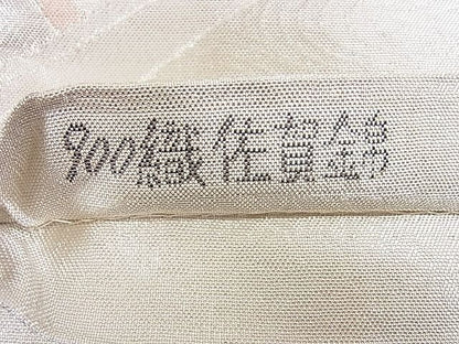 平和屋着物◎900佐賀錦 六通柄袋帯 鴛鴦花文 金銀糸 逸品 CAAD8794ou