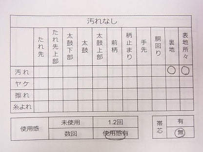 平和屋着物◎六通柄袋帯 唐織 立波飛鶴文 銀糸 逸品 CAAD1281eg