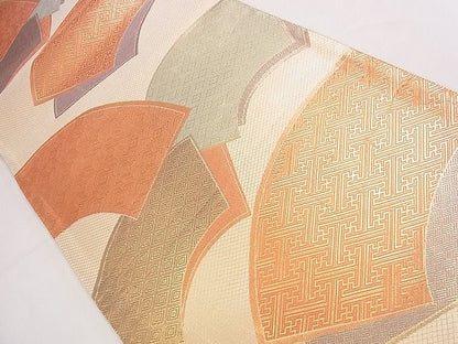 平和屋着物◎佐賀錦 本場筑前博多織 六通柄袋帯 地紙吉祥文 逸品 CAAD1366eg