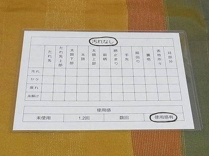 平和屋着物◎全通柄袋帯　間道　銀糸　正絹　逸品　AAAG9509Apf