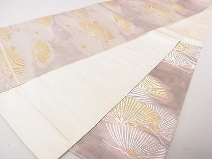 平和屋着物◎六通柄袋帯 若松葉文 金銀糸 逸品 DAAE0189yyy