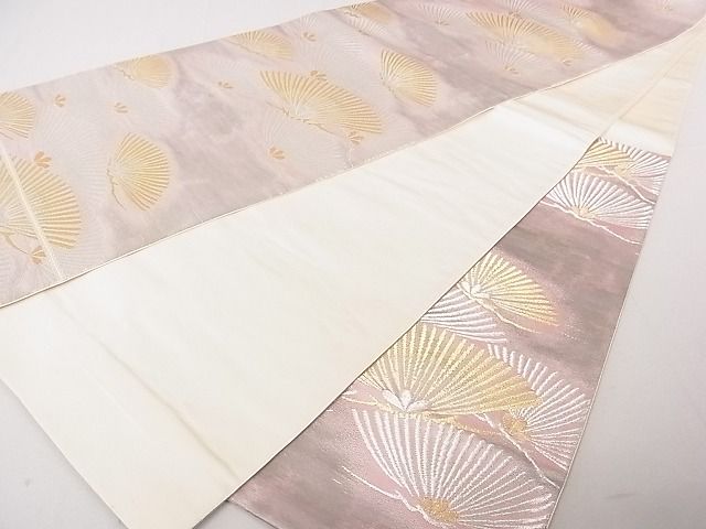 平和屋着物◎六通柄袋帯 若松葉文 金銀糸 逸品 DAAE0189yyy