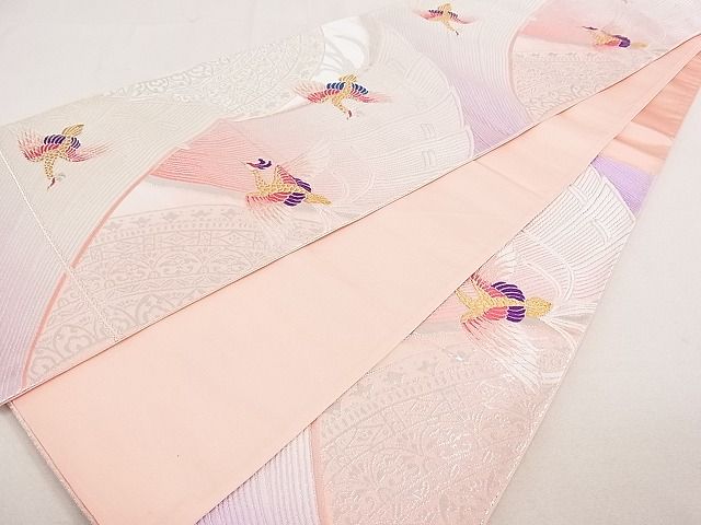 平和屋着物◎六通柄袋帯 唐織 鳳凰花文 金銀糸 逸品 DAAE0259yyy