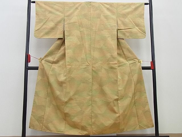 平和屋着物■上質な紬 切嵌文様 逸品 BAAD7144cw