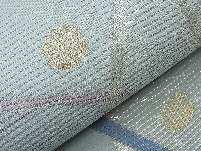 袋帯 六通 紗 露芝 夏帯 24M627f 平和屋着物□夏物 六通柄袋帯 露芝文 金銀糸 逸品 CAAB4104tx