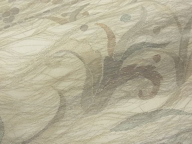 平和屋着物■夏物 六通柄袋帯 草花文 金糸 逸品 CAAD4700tx