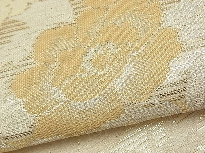 平和屋着物■夏物 六通柄袋帯 色紙重ね草花文 金糸 逸品 CAAD4723tx