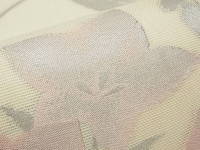 夏帯 六通柄京袋帯 平和屋着物□夏物 六通柄京袋帯 籬桔梗文 銀糸 逸品 CAAD4728tx