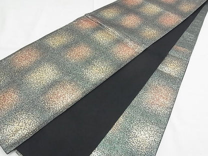 平和屋着物◎六通柄袋帯 霞文 金糸 逸品 BAAE5431ns