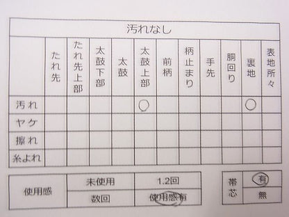平和屋着物◎六通太鼓柄袋帯 唐織 水どりの 銀糸 逸品 CAAD1359eg