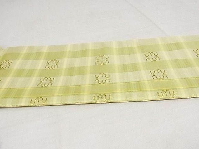 平和屋本店■希少沖縄県最高級織物 夏物 首里花倉織 首里織 花倉織 花織 九寸名古屋帯 布衣 屋宜順子 証紙 逸品 新品 KAAA10511kk4