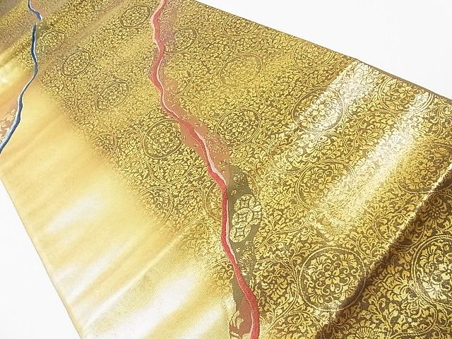 平和屋着物◎六通柄袋帯 三十六歌仙 金糸 引箔 逸品 CAAD1881in