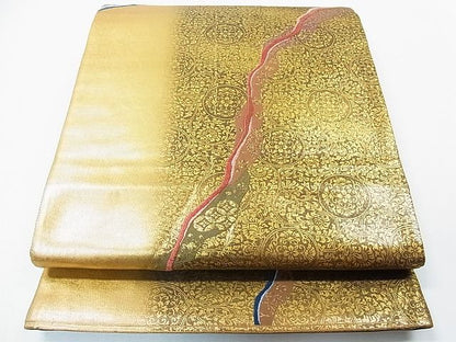 平和屋着物◎六通柄袋帯 三十六歌仙 金糸 引箔 逸品 CAAD1881in