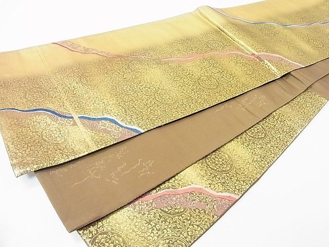 平和屋着物◎六通柄袋帯 三十六歌仙 金糸 引箔 逸品 CAAD1881in