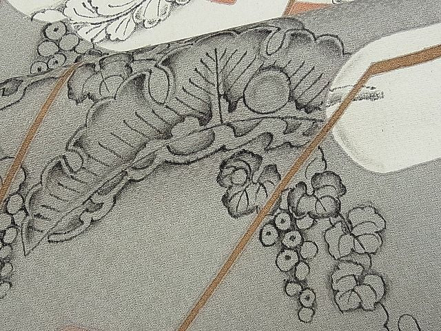 平和屋本店■極上　道中着　ロング丈　辻が花　手描き　逸品　CYAA0013s4