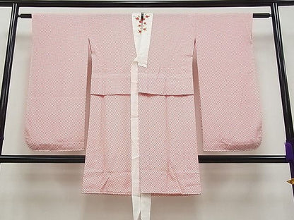 平和屋本店■最高級 七五三 女の子 7歳 祝着・長襦袢セット 相良刺繍 駒刺繍 花籠文 金糸 鬼しぼ縮緬 半衿刺繍 逸品 CYAA0032s4