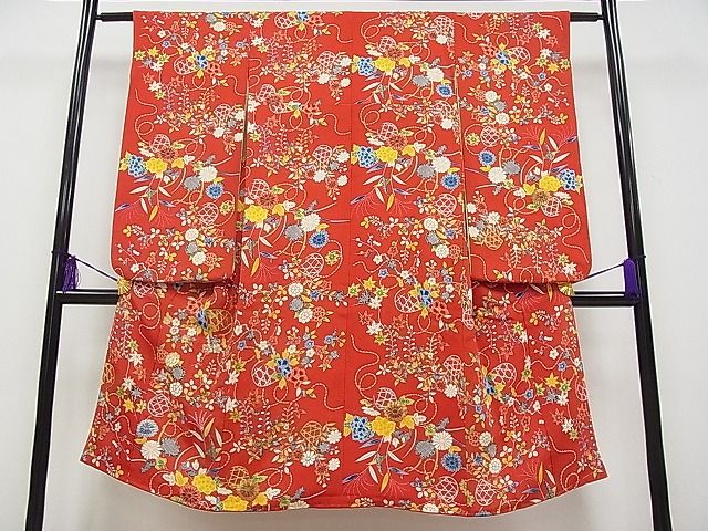 平和屋本店■最高級 七五三 女の子 7歳 祝着・長襦袢セット 相良刺繍 駒刺繍 花籠文 金糸 鬼しぼ縮緬 半衿刺繍 逸品 CYAA0032s4