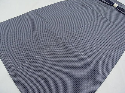 平和屋本店■極上　男性　人間国宝　甲田綏郎　精好仙台平　馬乗り袴　縞　逸品　未使用　CYAA0035s4