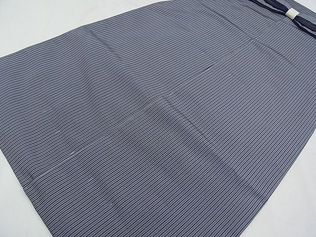 平和屋本店■極上　男性　人間国宝　甲田綏郎　精好仙台平　馬乗り袴　縞　逸品　未使用　CYAA0035s4