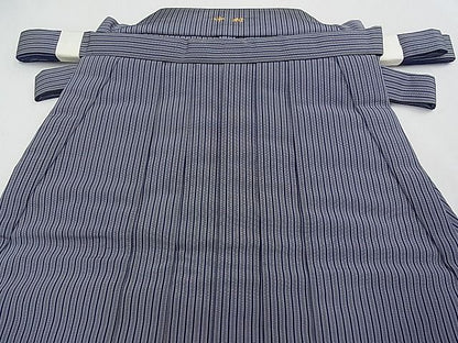 平和屋本店■極上　男性　人間国宝　甲田綏郎　精好仙台平　馬乗り袴　縞　逸品　未使用　CYAA0035s4