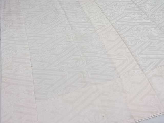 平和屋着物■長襦袢(無双仕立て)　草花地紋　正絹　逸品　AAAG5964Boa