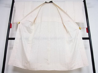 平和屋着物■長襦袢(無双仕立て)　草花地紋　正絹　逸品　AAAG5964Boa