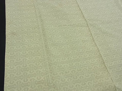 平和屋着物■上質な紬　変わり格子　逸品　BAAE4738vj