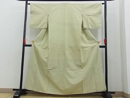 平和屋着物■上質な紬　変わり格子　逸品　BAAE4738vj