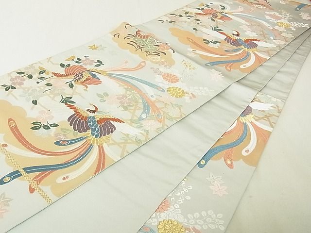 平和屋着物◎六通柄袋帯 唐織 鳳凰文 金糸 逸品 DAAE4098ox