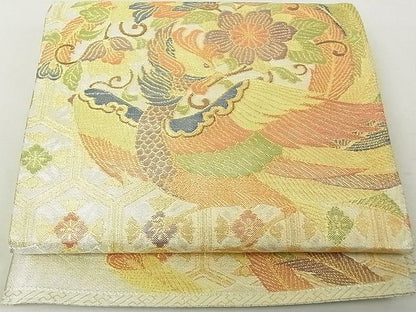 平和屋着物◎佐賀錦 六通柄袋帯 唐織 鳳凰花文 金糸 逸品 DAAE4097ox