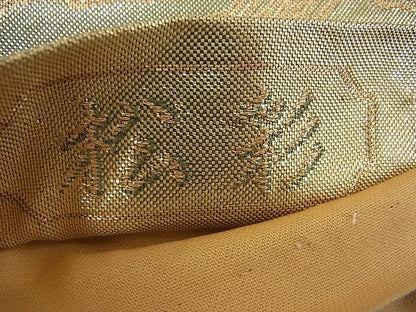 平和屋着物◎六通柄袋帯 松彩 金糸 逸品 BAAE5022cm