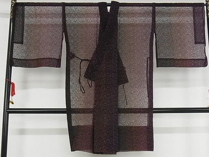 期間限定セール30%off■極上　オーガンジー　道中着　スリーシーズン　春夏秋　塵除け　花唐草文　正絹　逸品　KAAA1021kk4