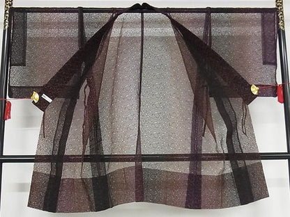 期間限定セール30%off■極上　オーガンジー　道中着　スリーシーズン　春夏秋　塵除け　花唐草文　正絹　逸品　KAAA1021kk4