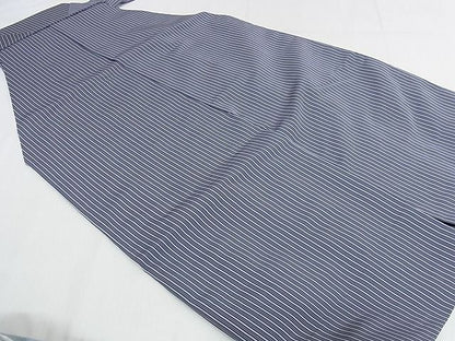 平和屋本店●極上 男性 人間国宝 甲田綏郎 精好仙台平 行灯袴 縞 正絹 逸品 KAAA1026kk4
