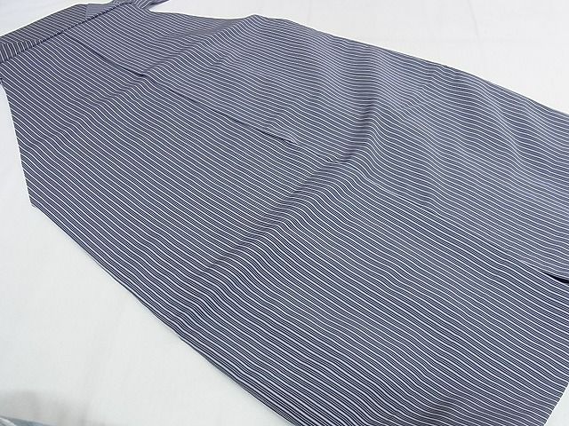 平和屋本店●極上 男性 人間国宝 甲田綏郎 精好仙台平 行灯袴 縞 正絹 逸品 KAAA1026kk4