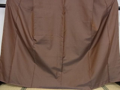 平和屋本店■希少　本場黄八丈　たつみ綾　紬　正絹　逸品　未使用　KAAA1043kk4