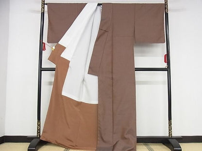 平和屋本店■希少　本場黄八丈　たつみ綾　紬　正絹　逸品　未使用　KAAA1043kk4
